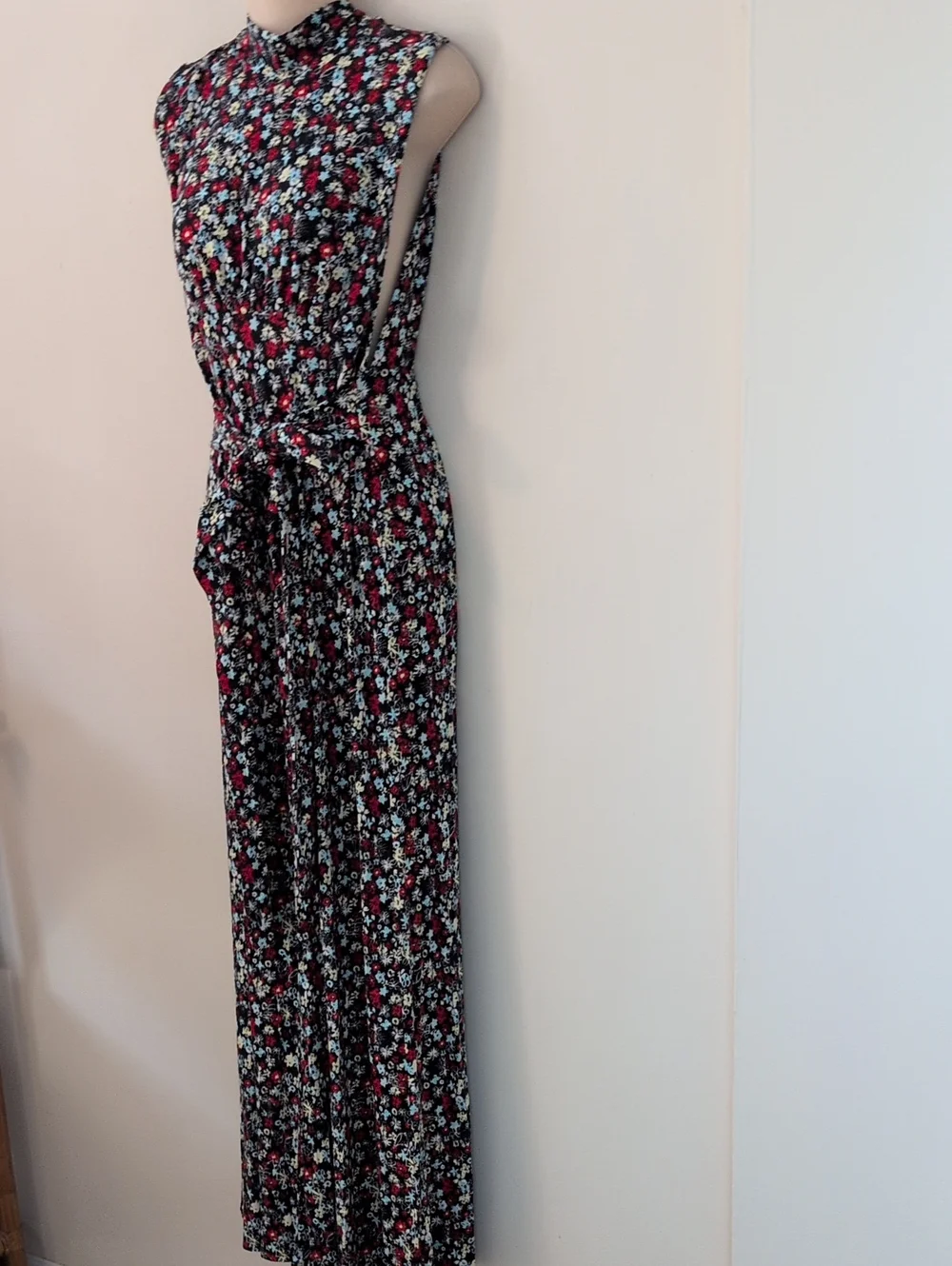 Free People Vibe Check One Piece Ditsy Floral Jumpsuit XS